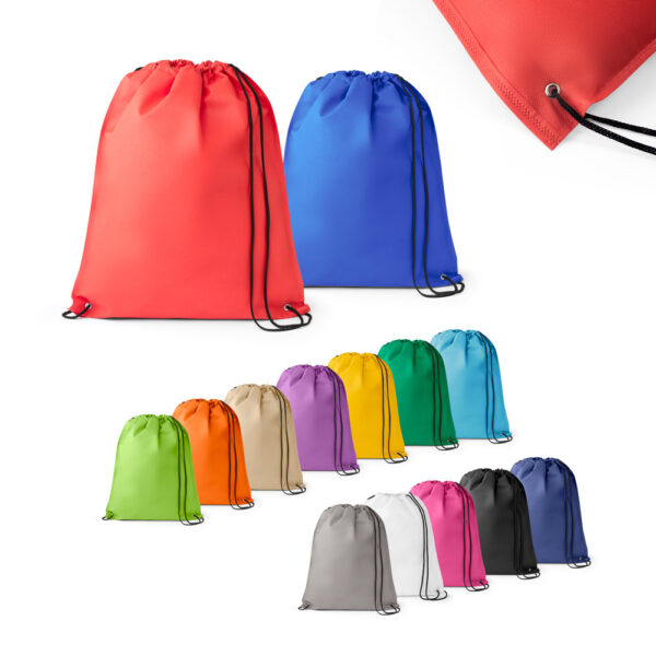 Sacola tipo mochila em non-woven (80 g/m²) - Enova Brindes Personalizados