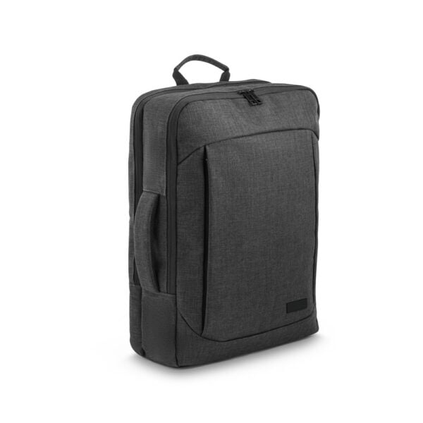 Mochila 2 em 1 em 600D para portátil 15’6″ com placa para gravação - Enova Brindes Personalizados