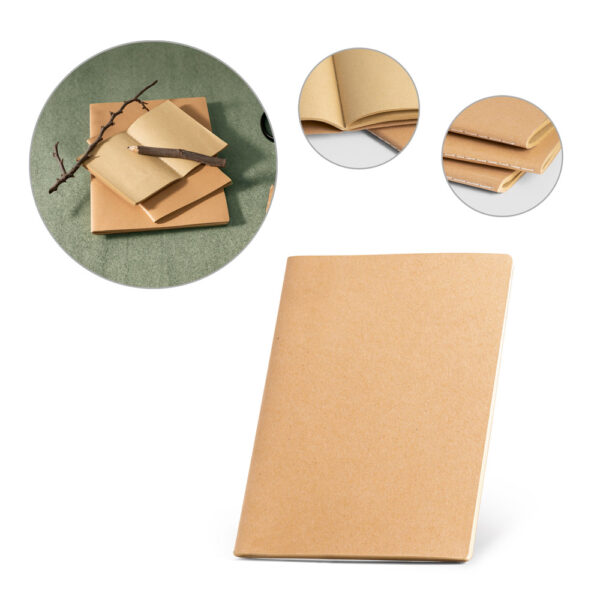 Caderno A4 com capa em cartão (250 g/m²) - Enova Brindes Personalizados