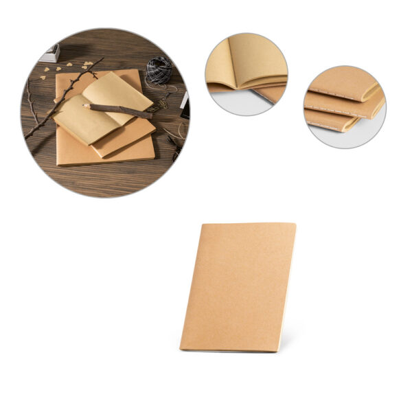 Caderno com capa em cartão (250 g/m²) - Enova Brindes Personalizados