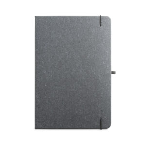 Caderno A5 com capa dura em couro reciclado - Brinde Corporativo Personalizado | Enova