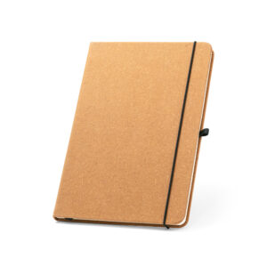 Caderno A5 com capa dura em couro reciclado - Brinde Corporativo Personalizado | Enova