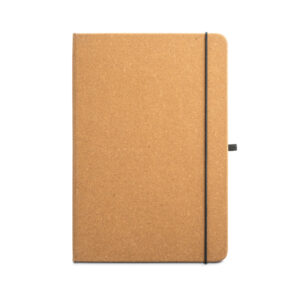 Caderno A5 com capa dura em couro reciclado - Brinde Corporativo Personalizado | Enova
