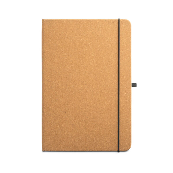 Caderno A5 com capa dura em couro reciclado - Brinde Corporativo Personalizado | Enova