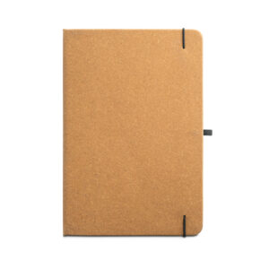 Caderno A5 com capa dura em couro reciclado - Brinde Corporativo Personalizado | Enova