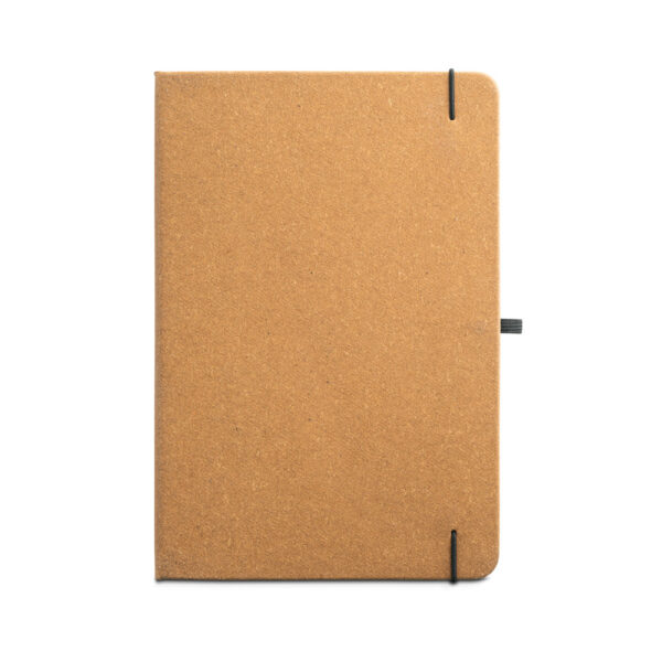 Caderno A5 com capa dura em couro reciclado - Brinde Corporativo Personalizado | Enova