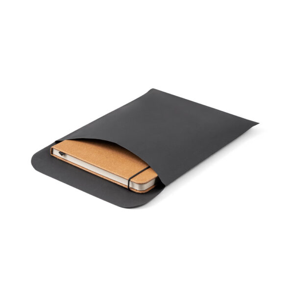 Caderno A5 com capa dura em couro reciclado - Brinde Corporativo Personalizado | Enova