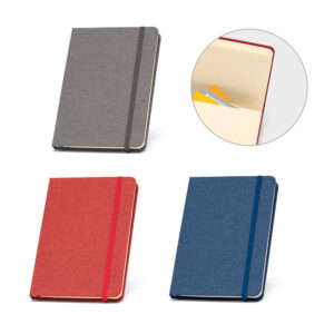Caderno A5 com capa dura em rPET - Enova Brindes Personalizados