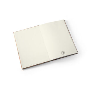 Caderno A5 em palha natural com folhas pautadas recicladas - Brinde Corporativo Personalizado | Enova