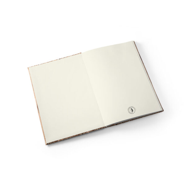 Caderno A5 em palha natural com folhas pautadas recicladas - Brinde Corporativo Personalizado | Enova