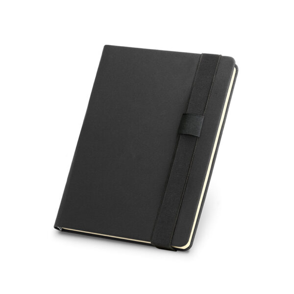 Caderno A5 em c.sintético com folhas lisas - Brinde Corporativo Personalizado | Enova