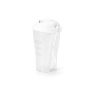 Copo para salada em PP com garfo e molheira 850 mL - Brinde Corporativo Personalizado | Enova
