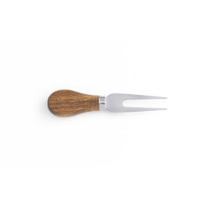 Tábua de queijos em madeira de acácia com 2 utensílios em madeira de acácia e aço inox - Brinde Corporativo Personalizado | Enova