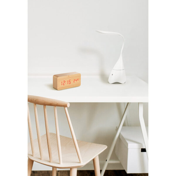 Luminária de mesa com caixa de som em ABS - Brinde Corporativo Personalizado | Enova