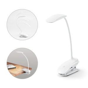 Luminária de mesa portátil em ABS e com LED COB - Enova Brindes Personalizados