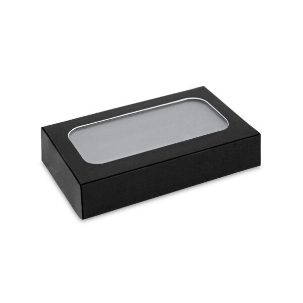 Bateria portátil com carregador wireless em alumínio 100% reciclado 4'000 mAh - Brinde Corporativo Personalizado | Enova