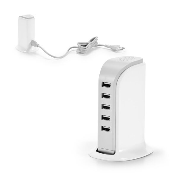 Estação de carregamento USB em ABS - Enova Brindes Personalizados