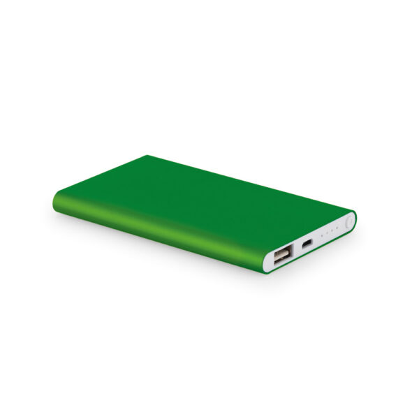 Bateria portátil slim em alumínio 4'000 mAh - Brinde Corporativo Personalizado | Enova