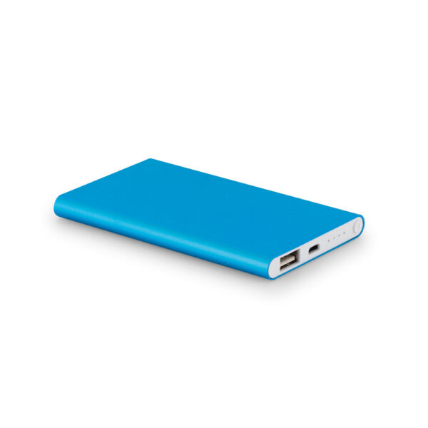 Bateria portátil slim em alumínio 4'000 mAh - Brinde Corporativo Personalizado | Enova