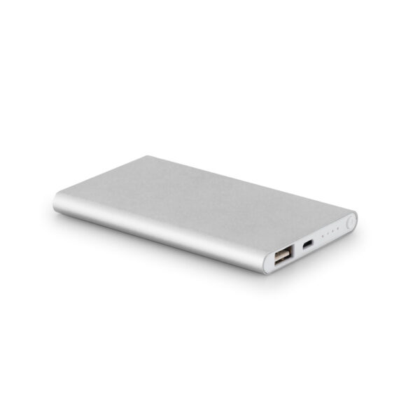Bateria portátil slim em alumínio 4'000 mAh - Brinde Corporativo Personalizado | Enova