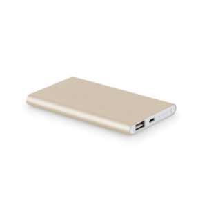 Bateria portátil slim em alumínio 4'000 mAh - Brinde Corporativo Personalizado | Enova