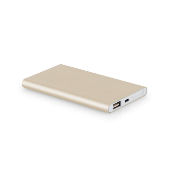 Bateria portátil slim em alumínio 4'000 mAh - Brinde Corporativo Personalizado | Enova
