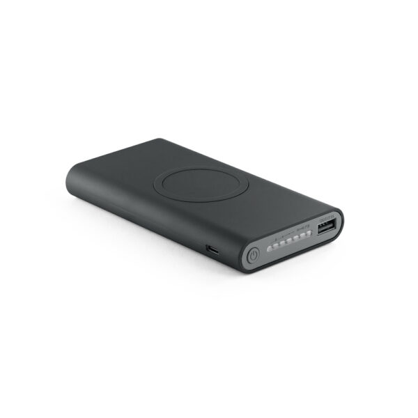 Bateria portátil wireless em ABS 10'000 mAh - Brinde Corporativo Personalizado | Enova