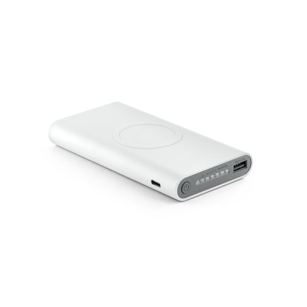 Bateria portátil wireless em ABS 10'000 mAh - Brinde Corporativo Personalizado | Enova