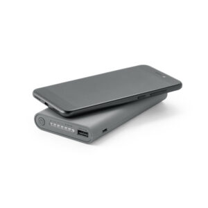 Bateria portátil wireless em ABS 10'000 mAh - Brinde Corporativo Personalizado | Enova