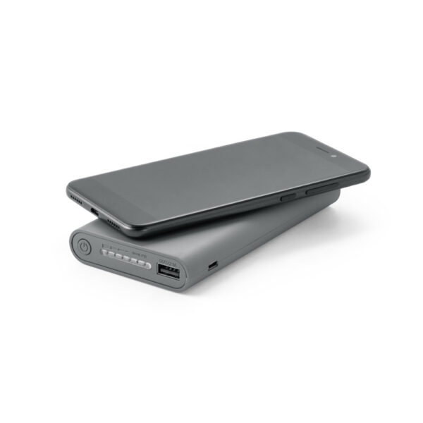 Bateria portátil wireless em ABS 10'000 mAh - Brinde Corporativo Personalizado | Enova