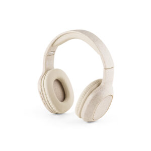 Fones de ouvido wireless dobráveis em fibra de palha de trigo e ABS - Brinde Corporativo Personalizado | Enova