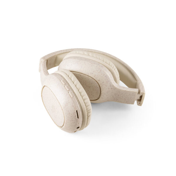 Fones de ouvido wireless dobráveis em fibra de palha de trigo e ABS - Brinde Corporativo Personalizado | Enova