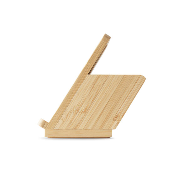Carregador wireless em bambu 10W - Brinde Corporativo Personalizado | Enova