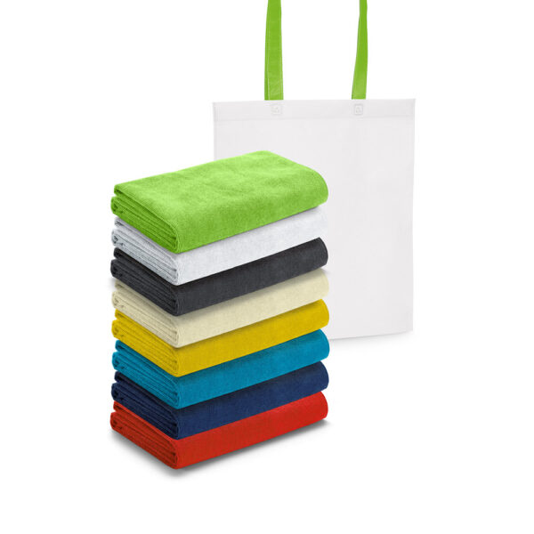 Toalha de praia em microfibra (250 g/m²) - Enova Brindes Personalizados