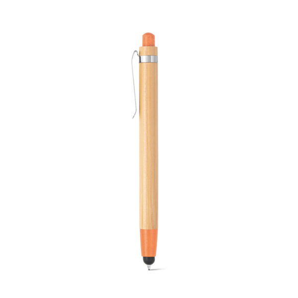 Esferográfica em bambu com ponteira touch - Brinde Corporativo Personalizado | Enova