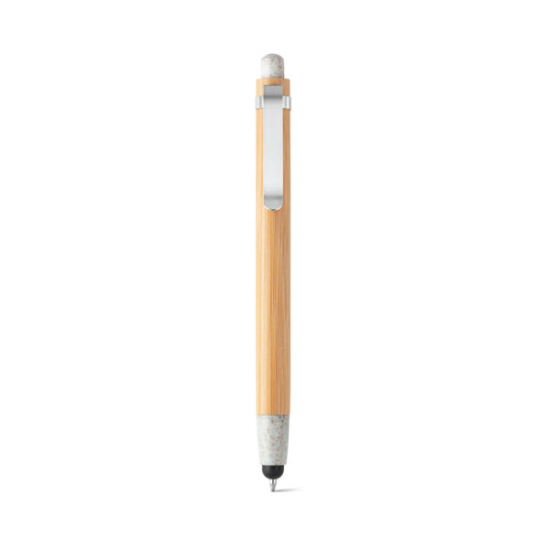 Esferográfica em bambu com ponteira touch - Brinde Corporativo Personalizado | Enova
