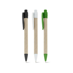 Esferográfica em papel kraft - Enova Brindes Personalizados