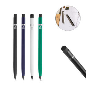 Caneta sem tinta em alumínio 100% reciclado - Enova Brindes Personalizados