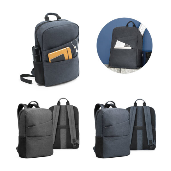 Mochila para notebook em 600D poliéster reciclado de alta densidade (100% rPET) - Enova Brindes Personalizados