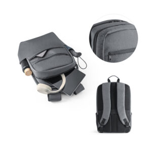 Mochila para notebook 15″ em Nylon 2Tone impermeável - Enova Brindes Personalizados