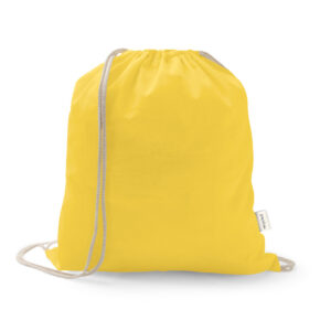 Sacola tipo mochila em 70% algodão reciclado e 30% poliéster reciclado (140 g/m²) - Brinde Corporativo Personalizado | Enova