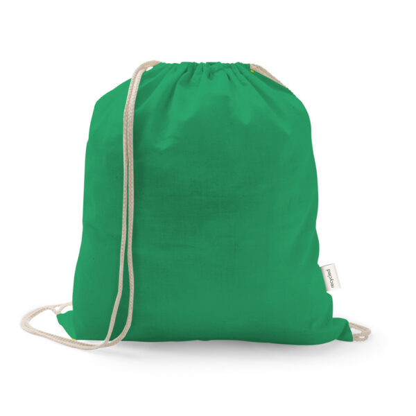 Sacola tipo mochila em 70% algodão reciclado e 30% poliéster reciclado (140 g/m²) - Brinde Corporativo Personalizado | Enova