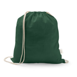 Sacola tipo mochila em 70% algodão reciclado e 30% poliéster reciclado (140 g/m²) - Brinde Corporativo Personalizado | Enova