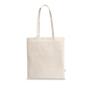 Sacola em 70% algodão reciclado e 30% poliéster reciclado (180 g/m²) sem tingimento - Brinde Corporativo Personalizado | Enova