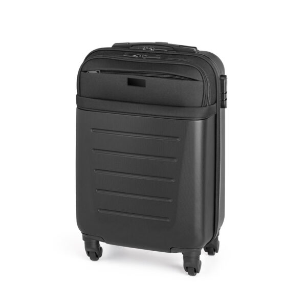 Mala de viagem executivo em ABS e 600D com 4 rodas duplas giratórias - Brinde Corporativo Personalizado | Enova