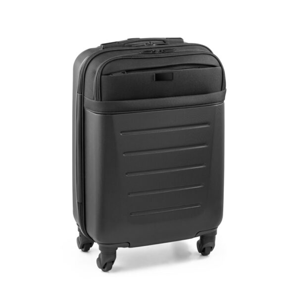 Mala de viagem executivo em ABS e 600D com 4 rodas duplas giratórias - Brinde Corporativo Personalizado | Enova