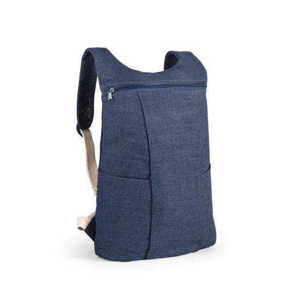Mochila casual em denim reciclado (300 g/m²) - Brinde Corporativo Personalizado | Enova