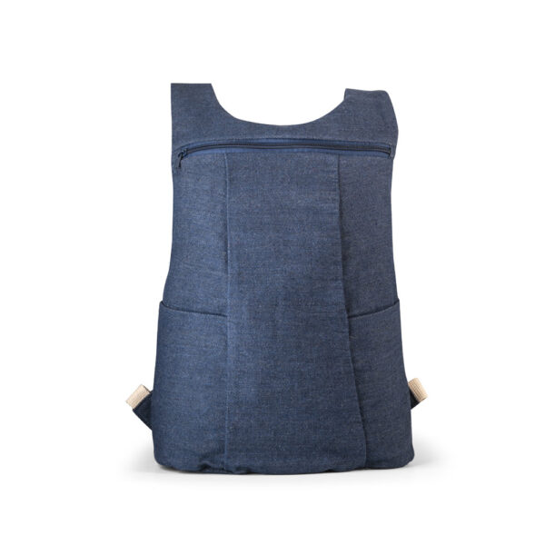 Mochila casual em denim reciclado (300 g/m²) - Brinde Corporativo Personalizado | Enova