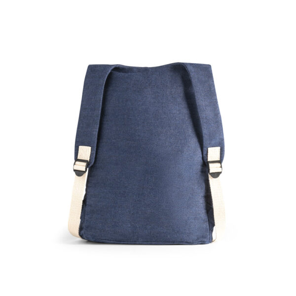 Mochila casual em denim reciclado (300 g/m²) - Brinde Corporativo Personalizado | Enova