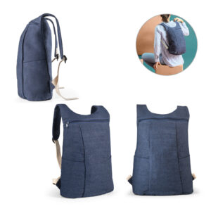 Mochila casual em denim reciclado (300 g/m²) - Enova Brindes Personalizados